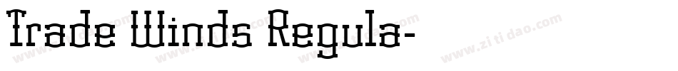 Trade Winds Regula字体转换